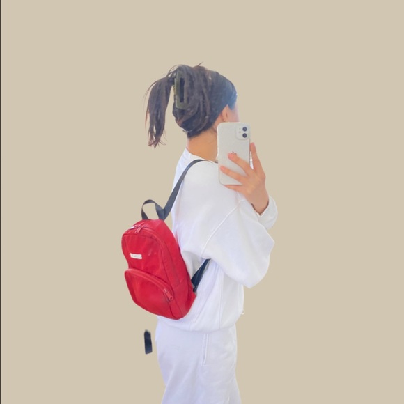 Aritzia TNA Mini backpack (Red) - Picture 11 of 11